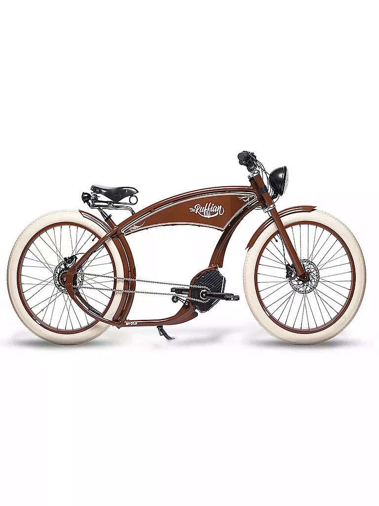 RUFFIAN | E-Bike 26" Cruiser The Ruffian Brown | 