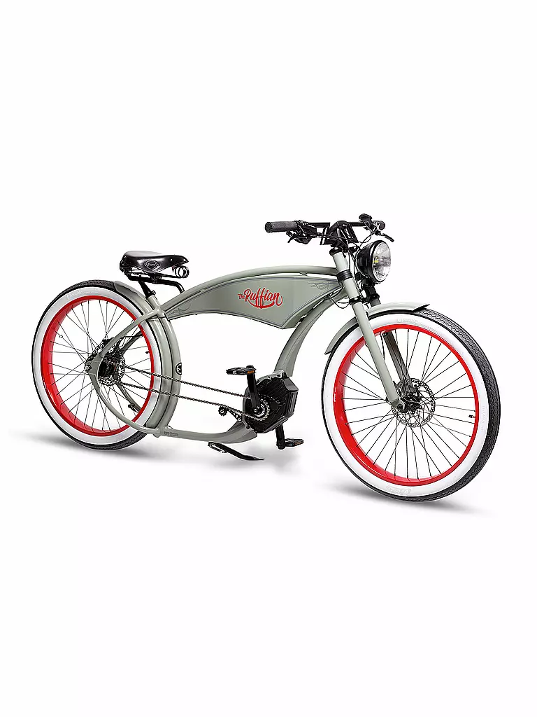 RUFFIAN | E-Bike 26" Cruiser The Ruffian Grey | grau