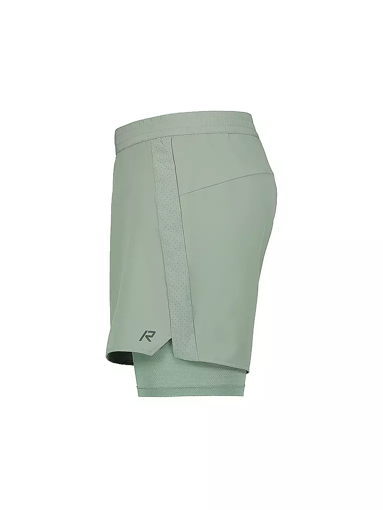 RUKKA |  Herren 2in1 Laufshort Maaninka | hellgrün