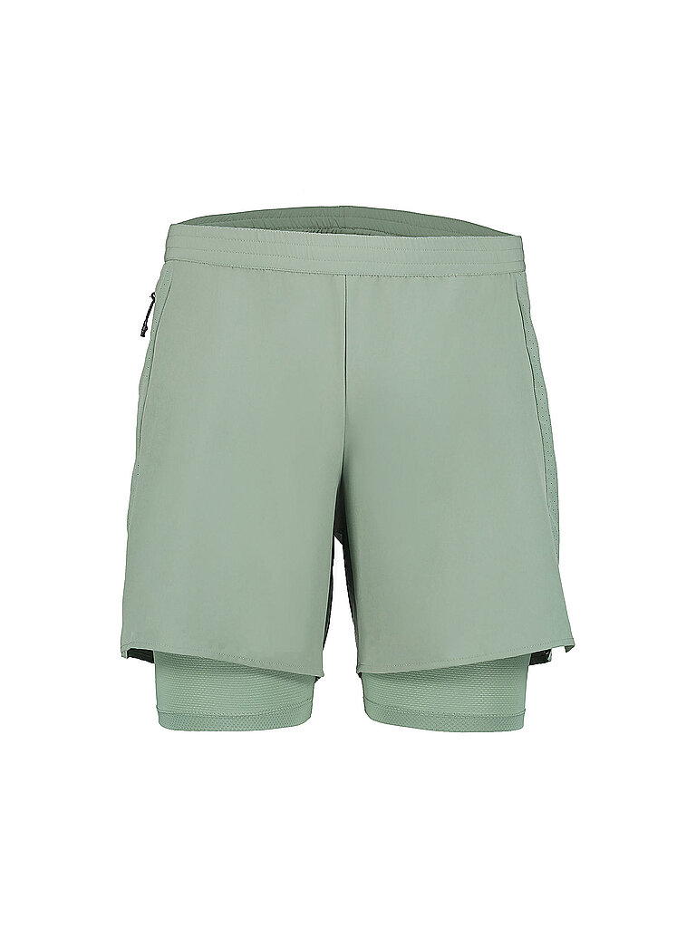 RUKKA RUKKA Herren 2in1 Laufshorts Maaninka hellgrün | XXL, hellgrün
