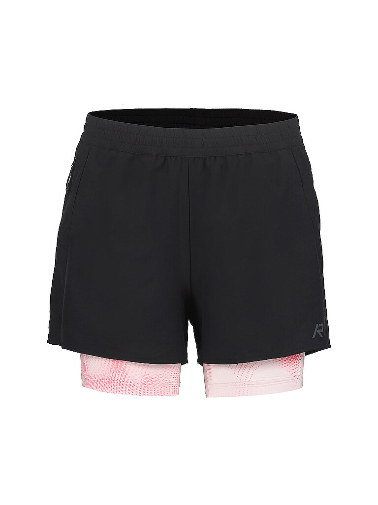 RUKKA RUKKA Damen Laufshorts Makela 2in1 Print schwarz | 34, schwarz