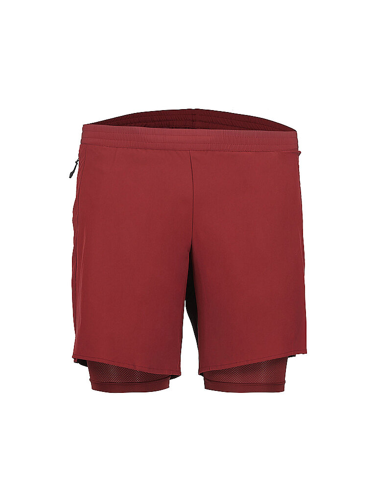 RUKKA RUKKA Herren Laufshorts Maaninka 2in1 dunkelrot | S, dunkelrot