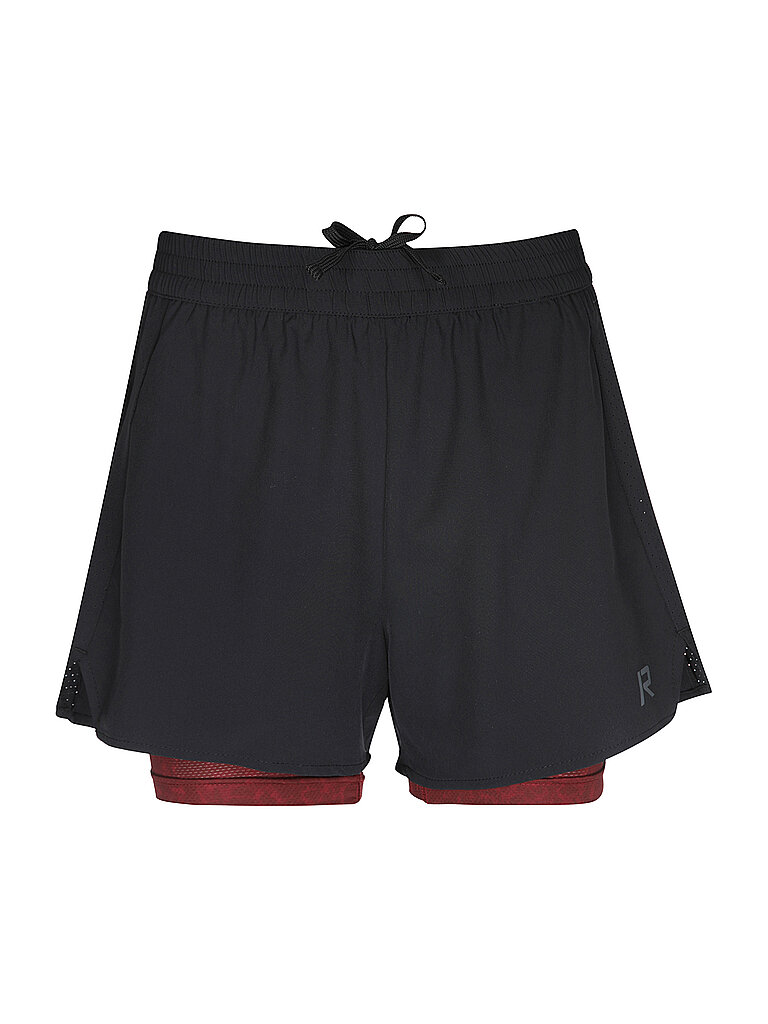 RUKKA RUKKA Damen Laufshorts Makela Print 2in1 schwarz | 34, schwarz