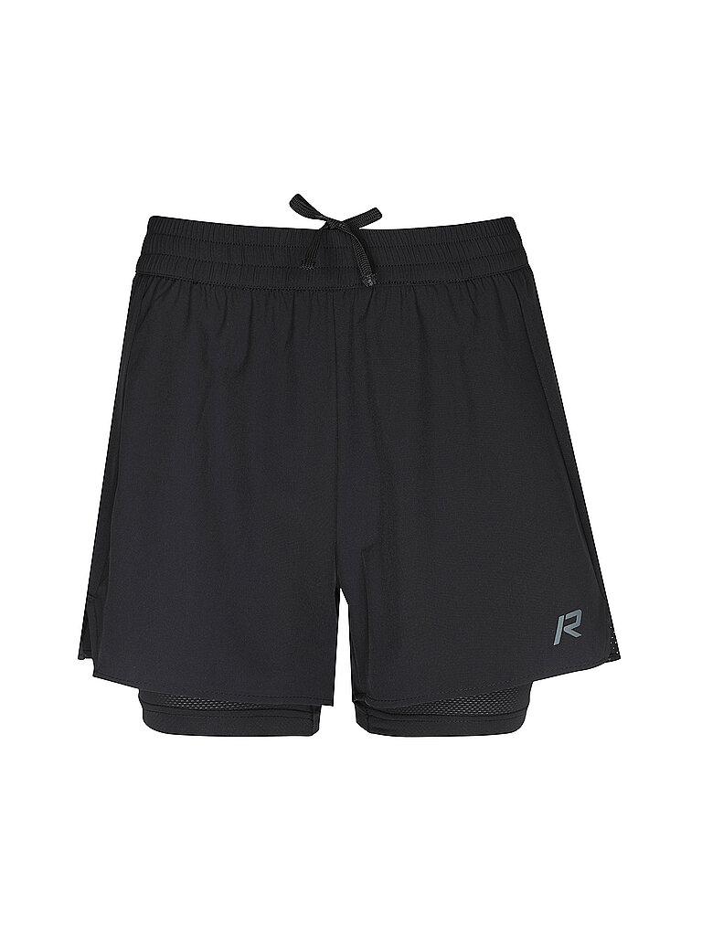 RUKKA RUKKA Damen Laufshorts Makela Print 2in1 schwarz | 34, schwarz
