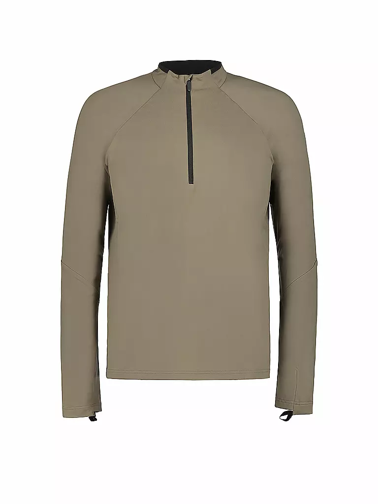 RUKKA | Herren Laufshirt Maanin mit Zip | braun