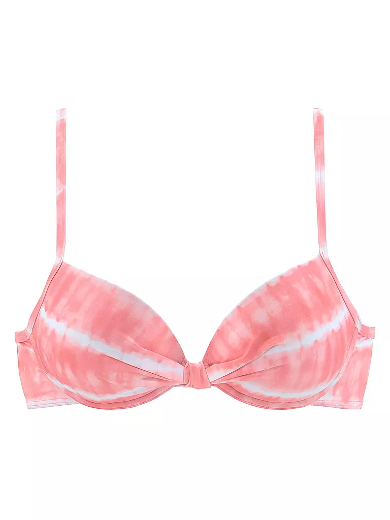 S.Oliver Damen Bikini - Bügel-Bandeau Top Mit Tropischem Print