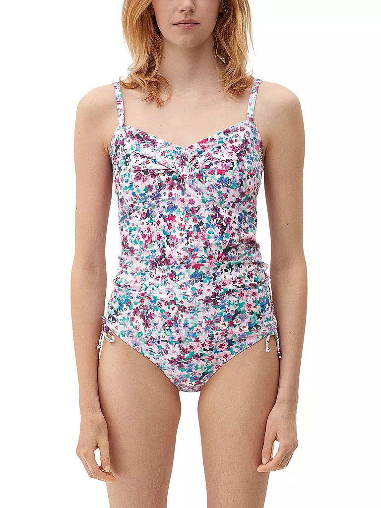 S.OLIVER | Damen Bikinioberteil Tankini Lilac Print | lila