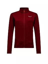 SALEWA | Damen Fleecejacke Puez Rocca PL | dunkelrot