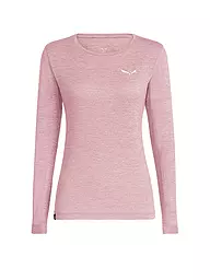 SALEWA | Damen Funktionsshirt Puez Melange Dry’Ton | rosa