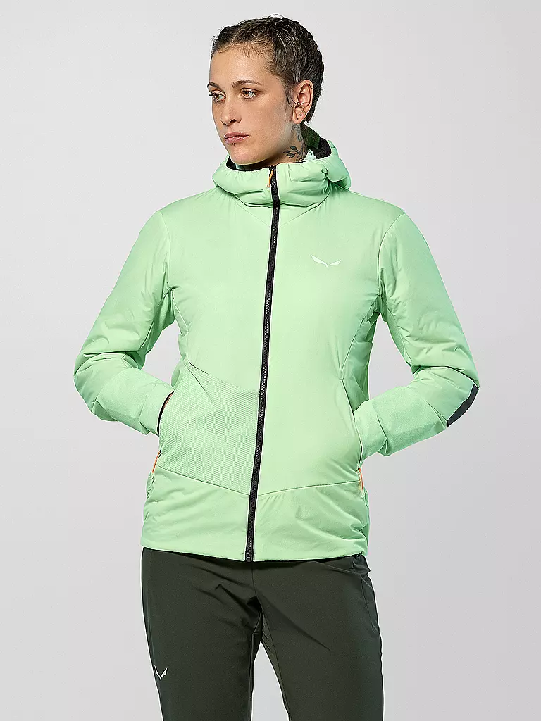 SALEWA | Damen Hybridjacke Pedroc TQ Air Hoodie | hellgrün