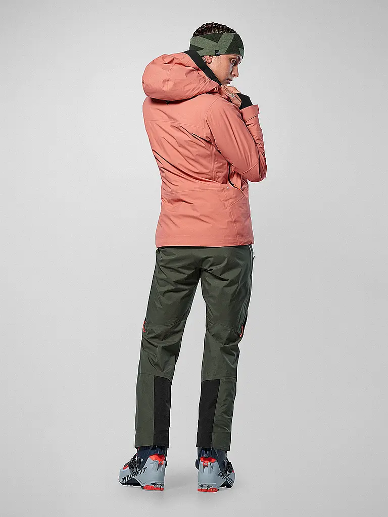 SALEWA | Damen Tourenjacke Sella 3L PTX Hoodie | koralle