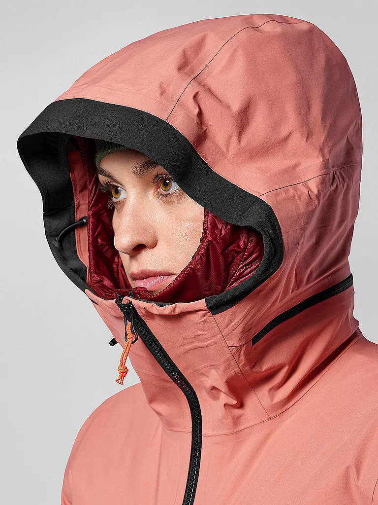 SALEWA | Damen Tourenjacke Sella 3L PTX Hoodie | koralle