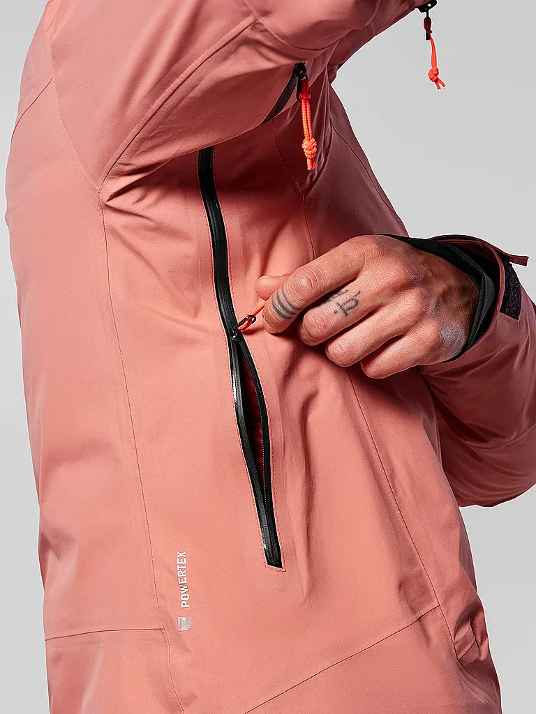 SALEWA | Damen Tourenjacke Sella 3L PTX Hoodie | koralle