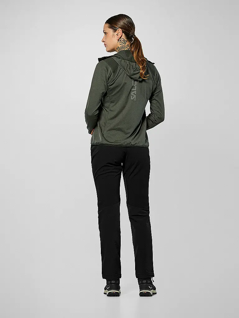 SALEWA | Damen Wanderhose Puez Dolomitic 2 Durastretch Regular | schwarz