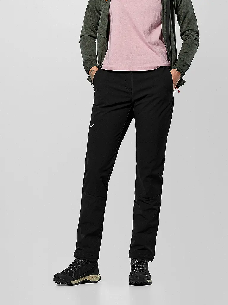 SALEWA | Damen Wanderhose Puez Dolomitic 2 Durastretch Regular | schwarz