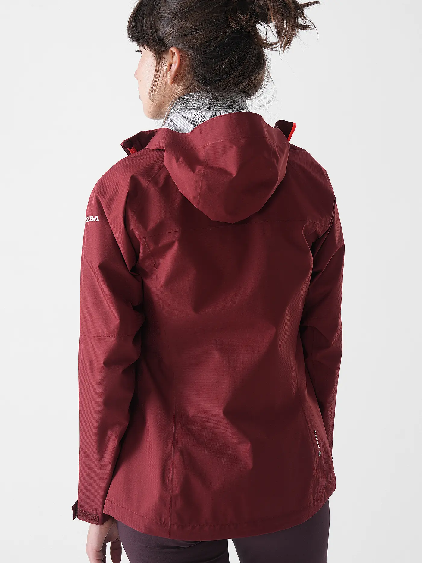 SALEWA | Damen Wanderjacke Puez Aqua Powertex Hoodie | dunkelrot
