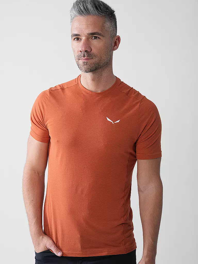 SALEWA | Herren Funktionsshirt      Herren     Baselayers & T-Shirts     T-Shirts Puez Melange Dry'Ton | dunkelblau