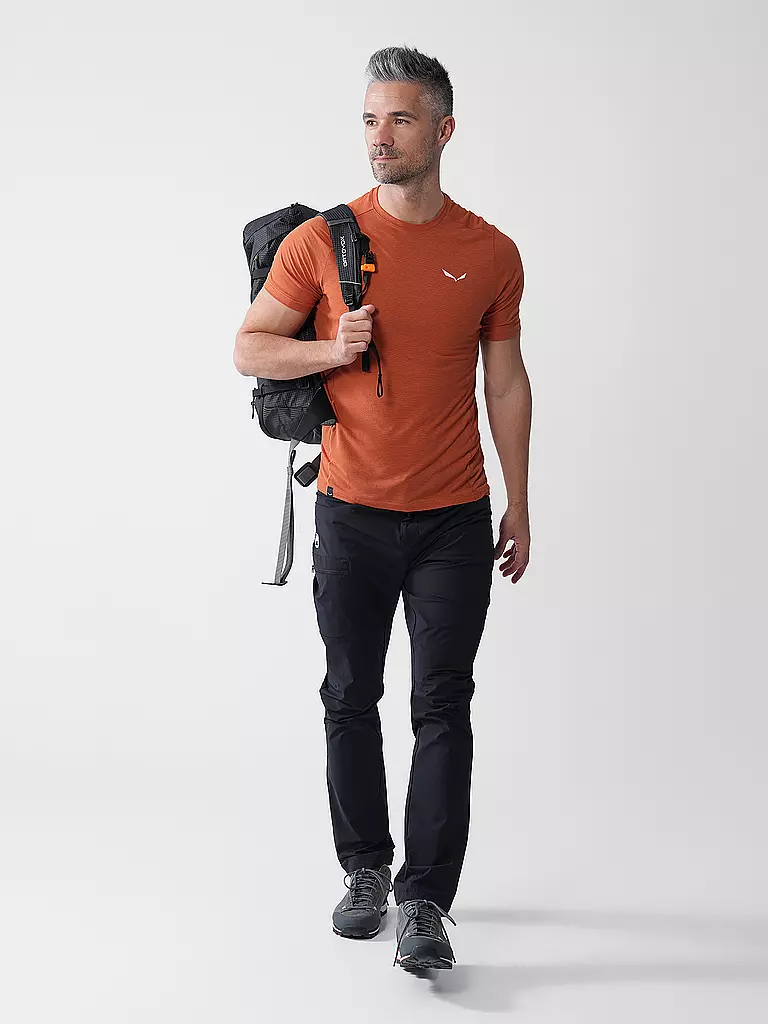 SALEWA | Herren Funktionsshirt      Herren     Baselayers & T-Shirts     T-Shirts Puez Melange Dry'Ton | orange