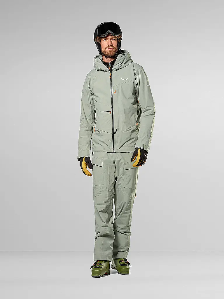 SALEWA | Herren Tourenjacke Sella Free 3L PTX  | hellgrau
