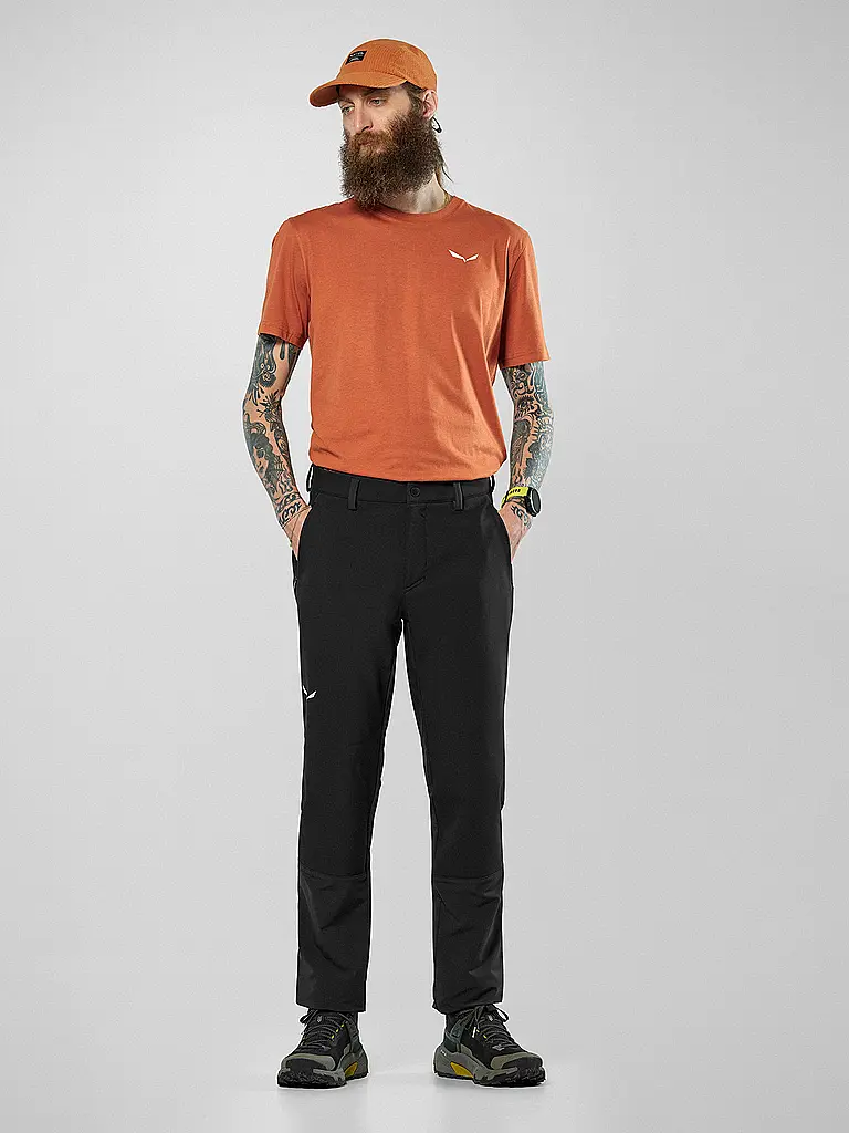 SALEWA | Herren Wanderhose Puez Dolomitic 2 Durastretch Regular | schwarz