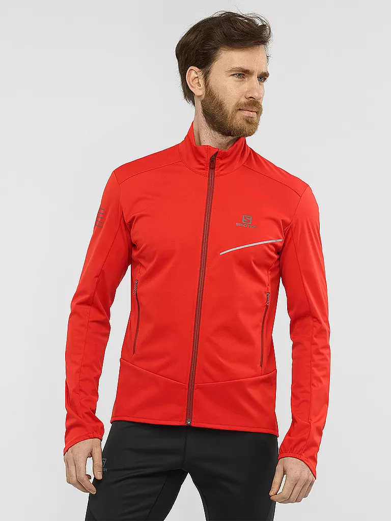 SALOMON | Herren Laufjacke Softshell RS | rot