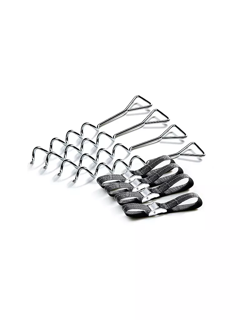 SALTA | Trampolin Verankerungsset | silber