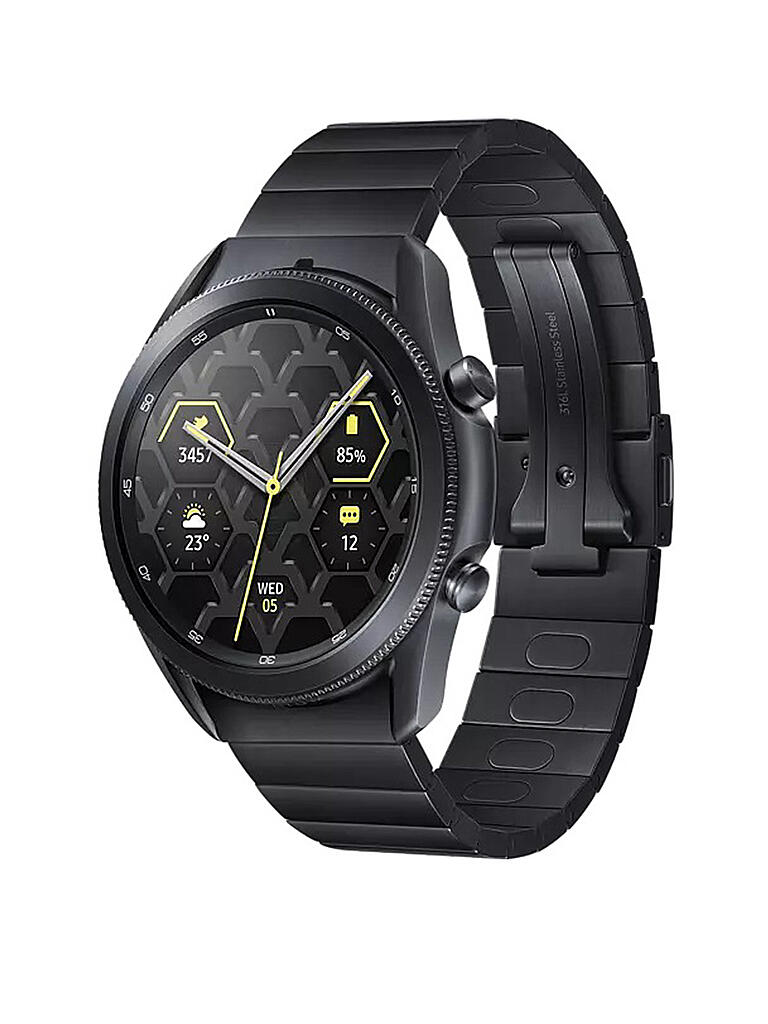 SAMSUNG Smartwatch Galaxy Watch3 Titanium Bluetooth 45mm schwarz