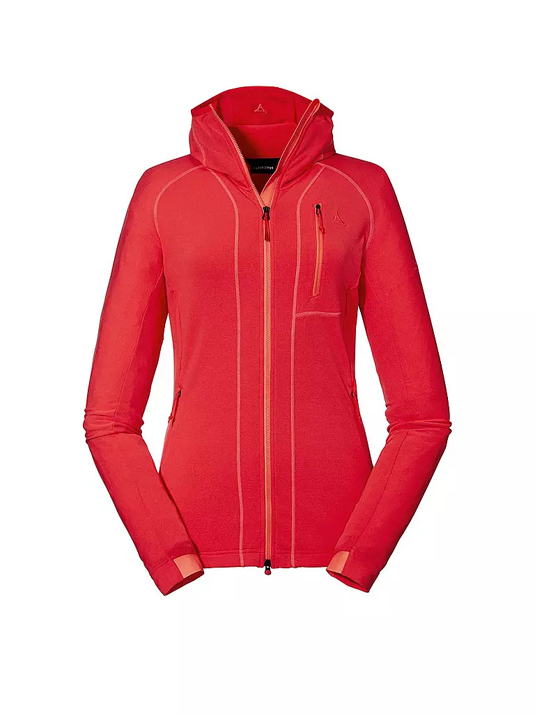 SCHÖFFEL | Damen Fleece Hoodie Ramezza L | rot