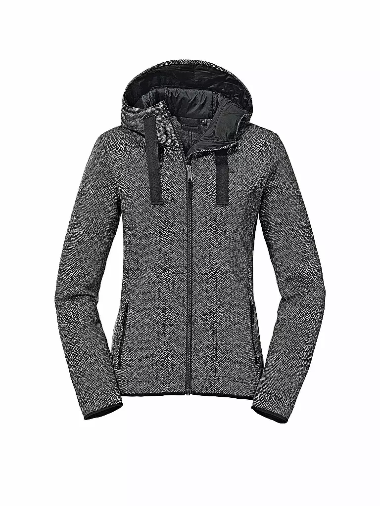 SCHÖFFEL | Damen Fleecejacke Aurora L Hoodie | schwarz