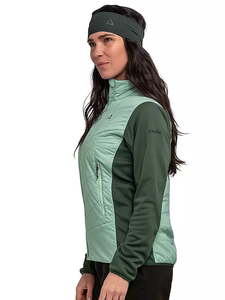 SCHÖFFEL | Damen Hybridjacke Cascata PL Hoodie | mint