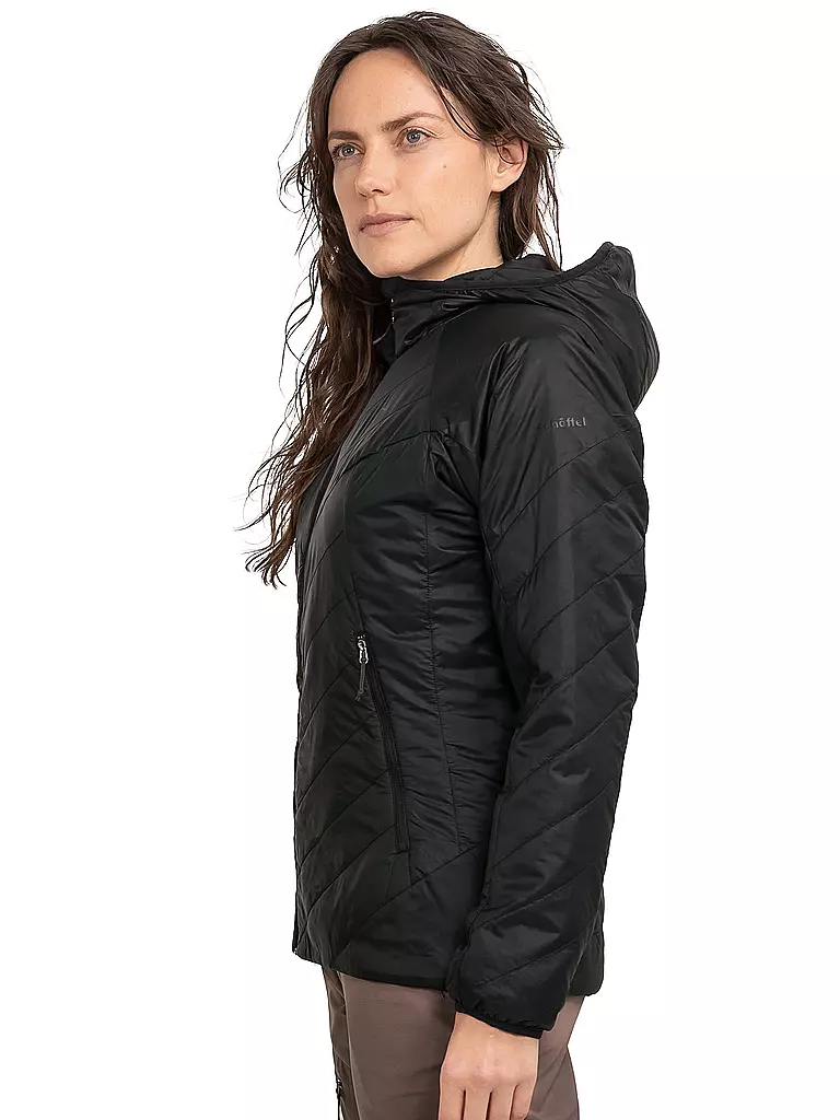 SCHÖFFEL | Damen Isojacke Cascata Hoodie | schwarz