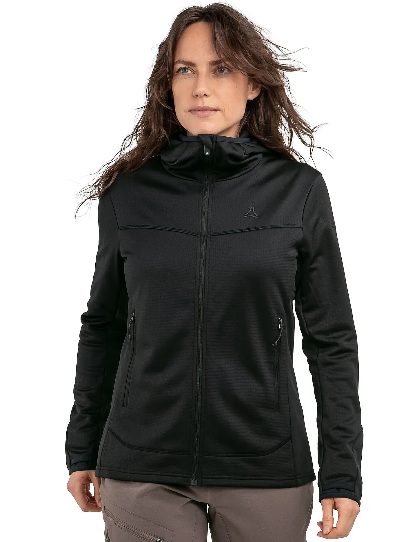SCHÖFFEL | Damen Touren Fleecejacke Milagle Hoodie | schwarz