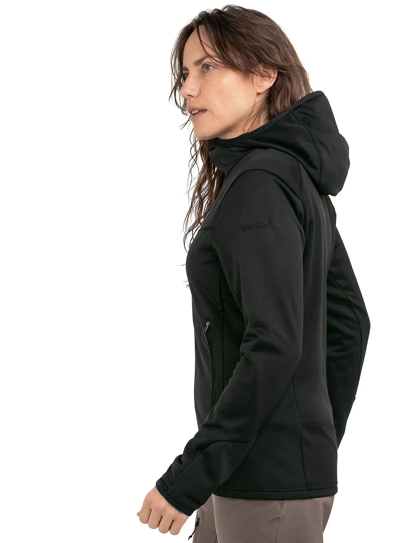 SCHÖFFEL | Damen Touren Fleecejacke Milagle Hoodie | schwarz