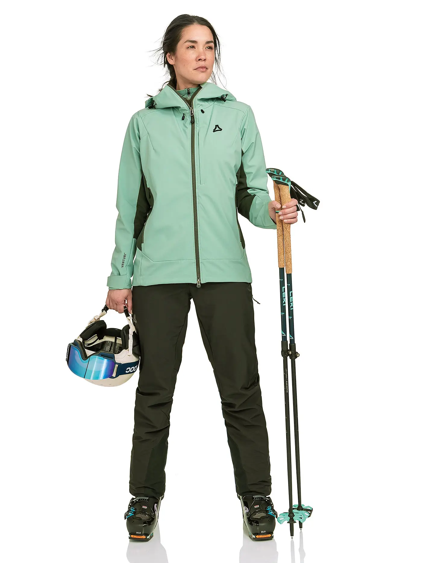 SCHÖFFEL | Damen Touren Softshelljacke Milagle Hoodie | mint