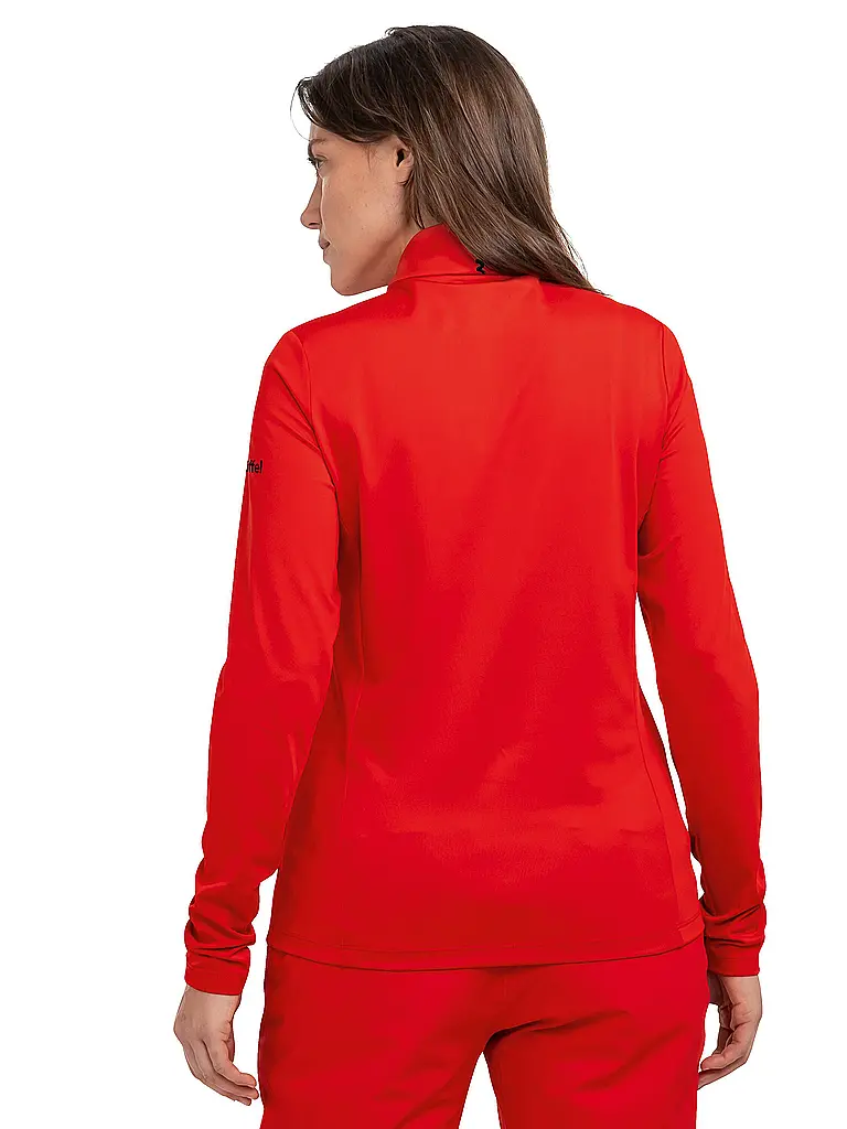SCHÖFFEL | Damen Unterzieh Zipshirt Style Pine | rot