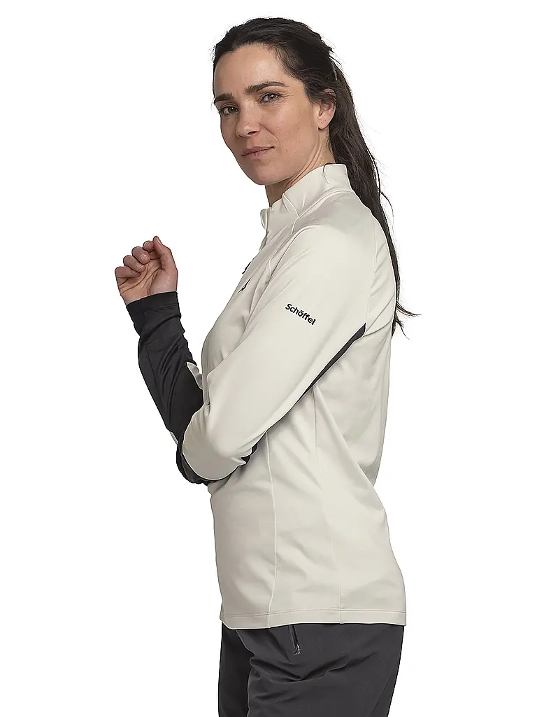 SCHÖFFEL | Damen Unterzieh Zipshirt Style Safoon | creme