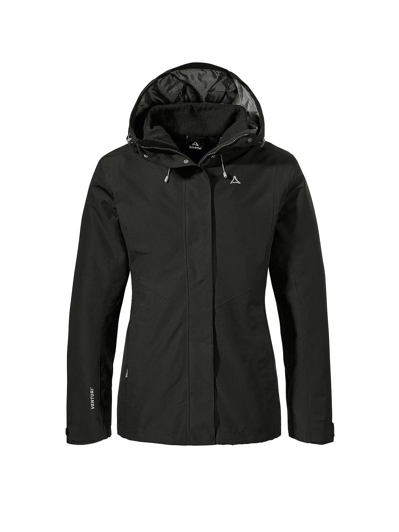 SCHÖFFEL | Damen Wanderjacke Okere 2L 3in1 Hoodie | schwarz