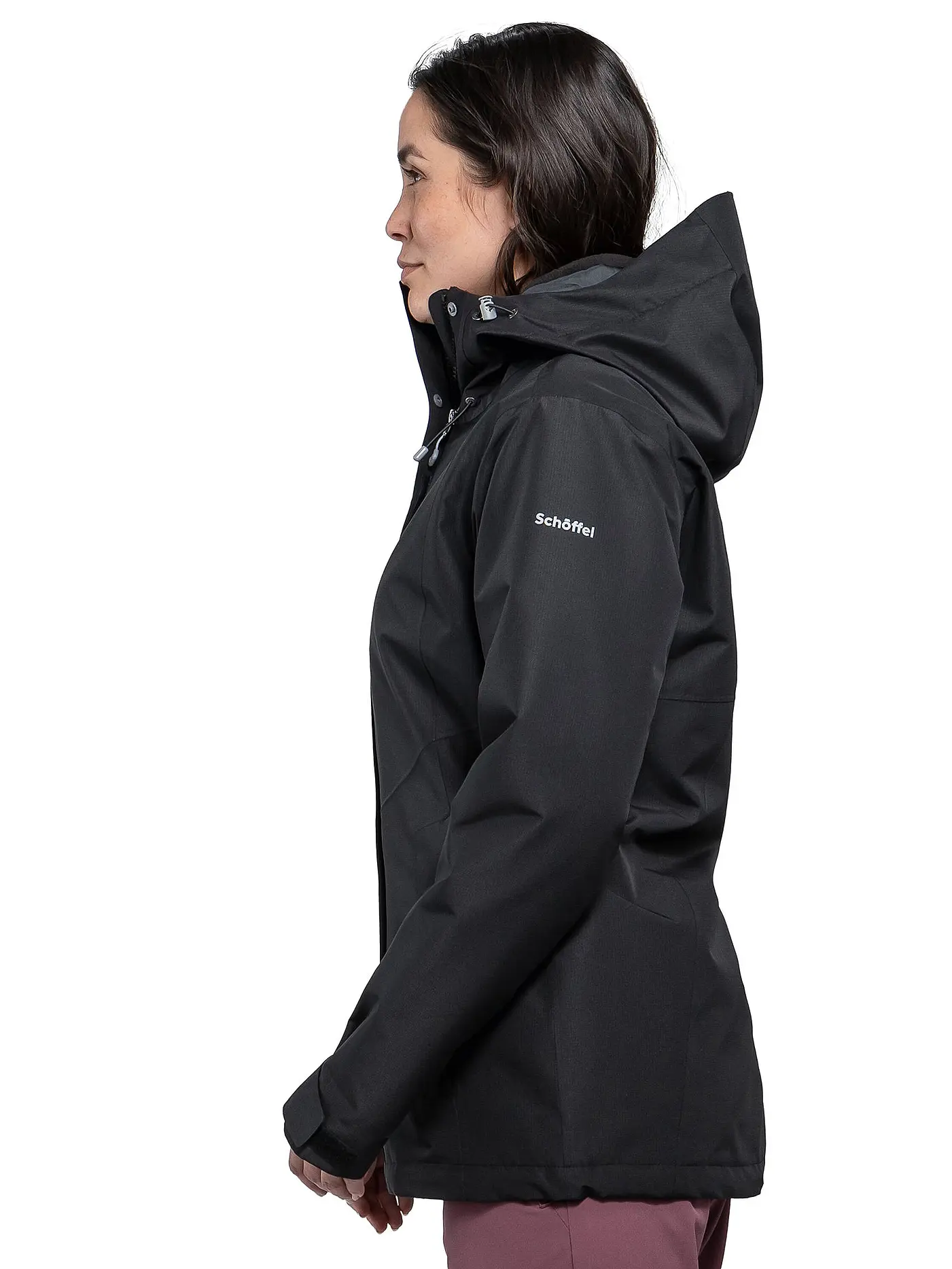 SCHÖFFEL | Damen Wanderjacke Okere 2L 3in1 Hoodie | schwarz