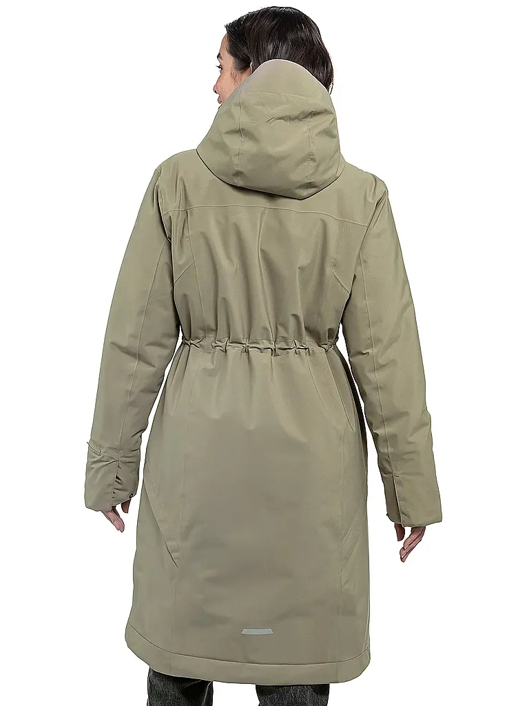 SCHÖFFEL | Damen Wintermantel Style Gregale Hoodie | olive