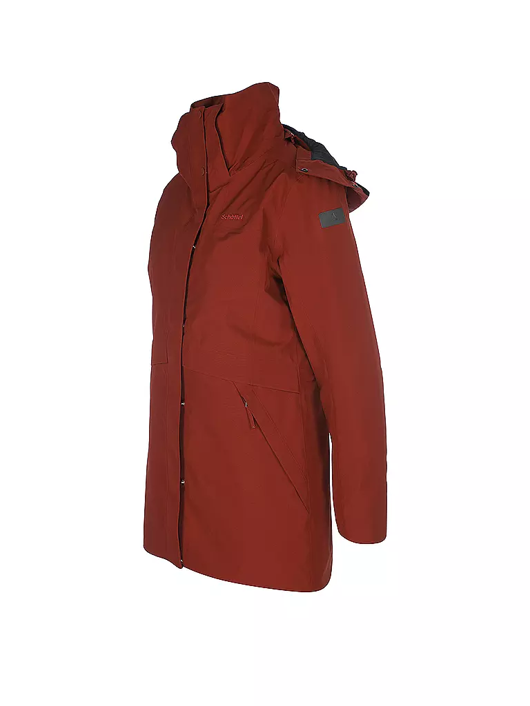 SCHÖFFEL | Damen Winterparka Warschau L 3in1 GTX | rot