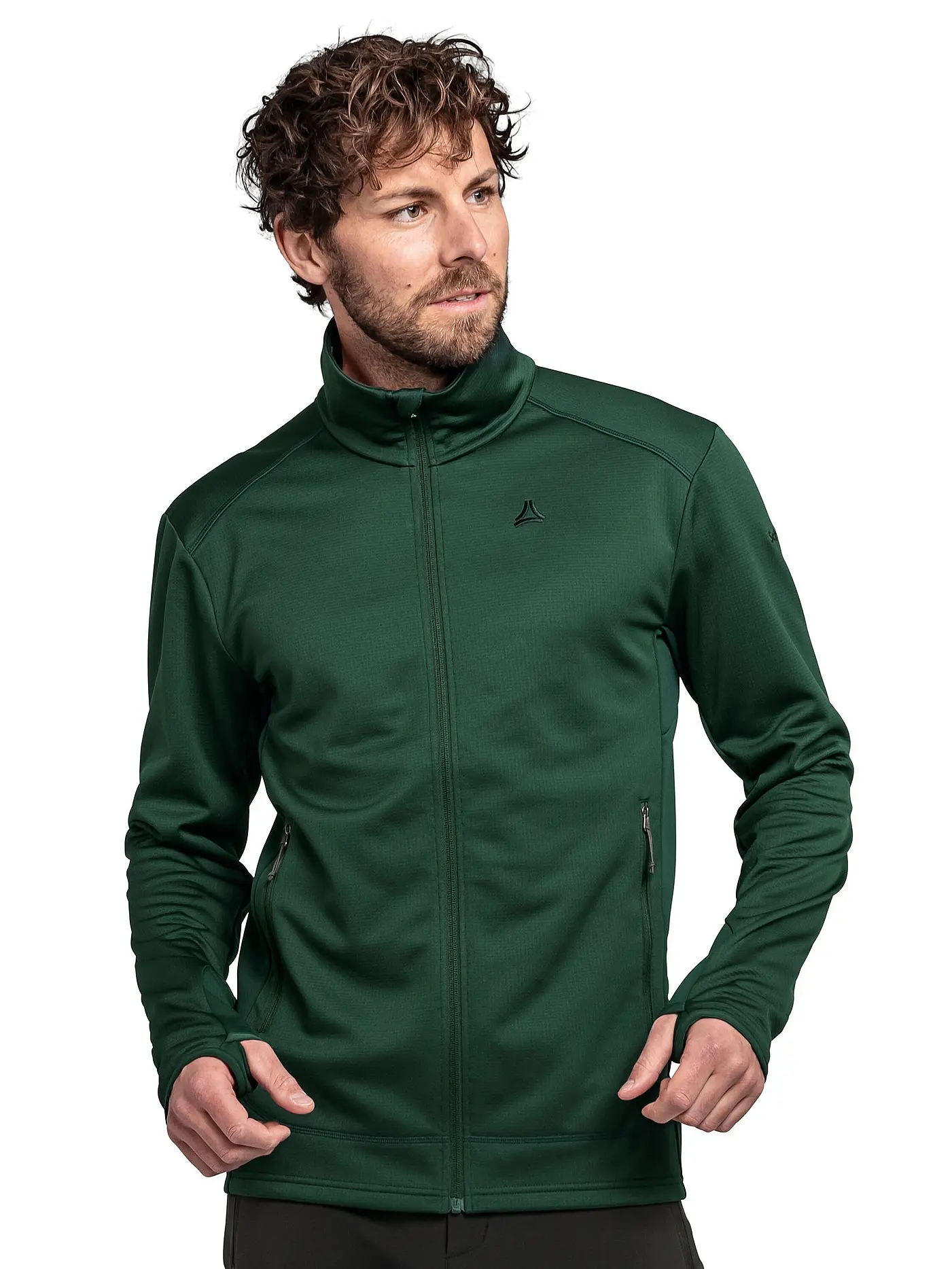 SCHÖFFEL | Herren Fleecejacke Milagle Hoodie | dunkelgrün