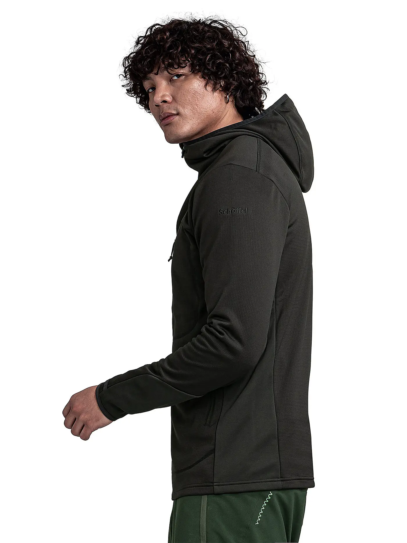 SCHÖFFEL | Herren Fleecejacke Milagle Hoodie | schwarz