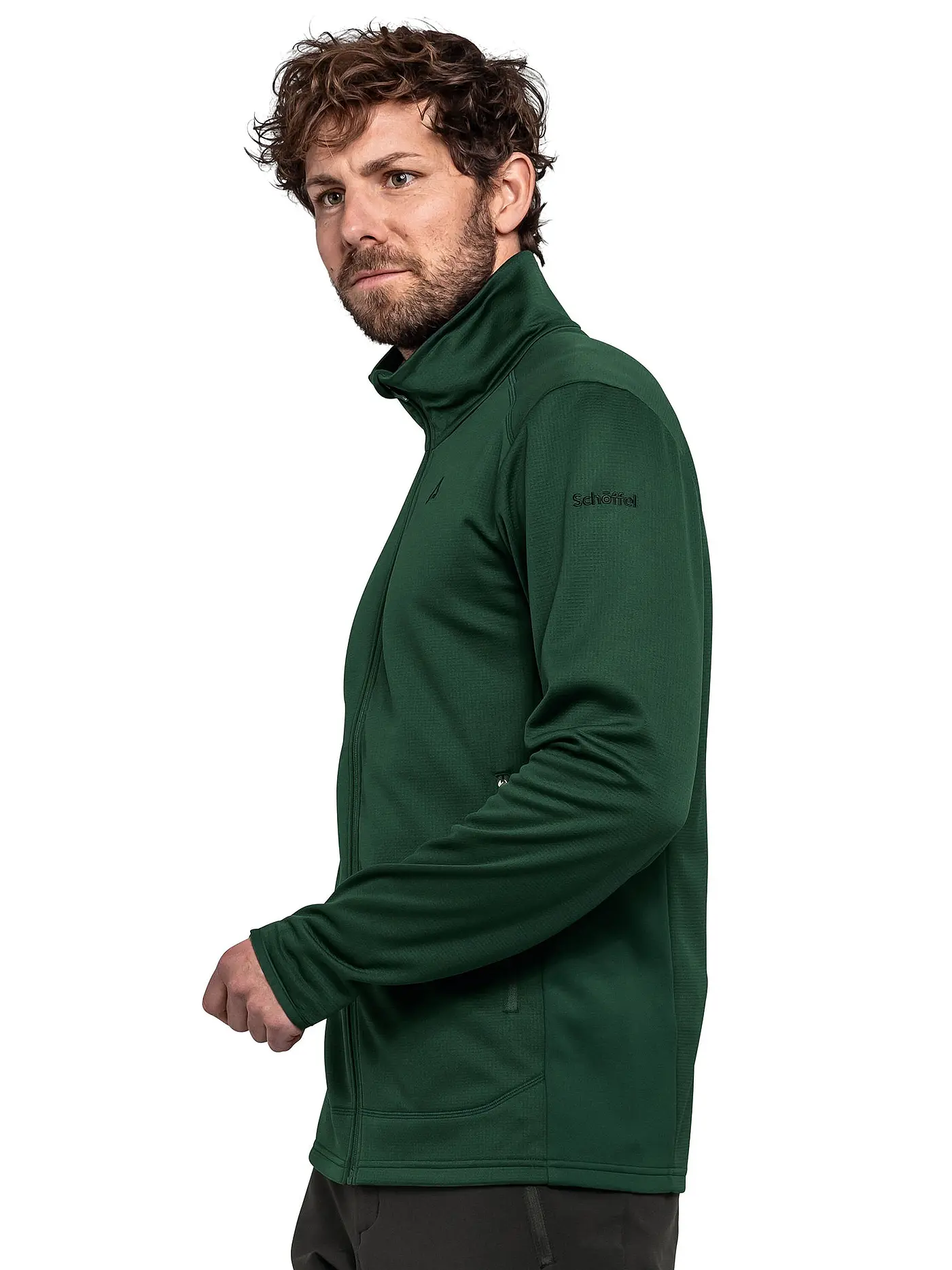 SCHÖFFEL | Herren Fleecejacke Milagle Hoodie | dunkelgrün
