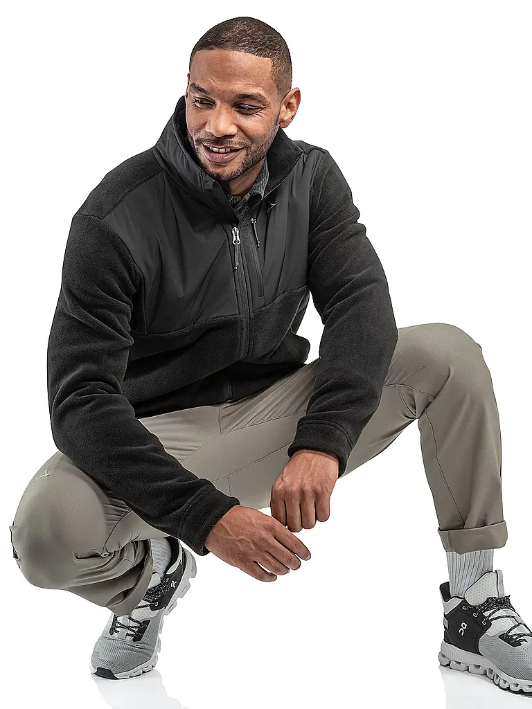 SCHÖFFEL | Herren Fleecejacke Style Gregale | Schwarz