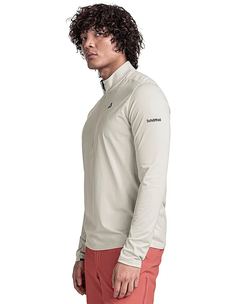 SCHÖFFEL | Herren Unterzieh Zipshirt Style Pine | creme