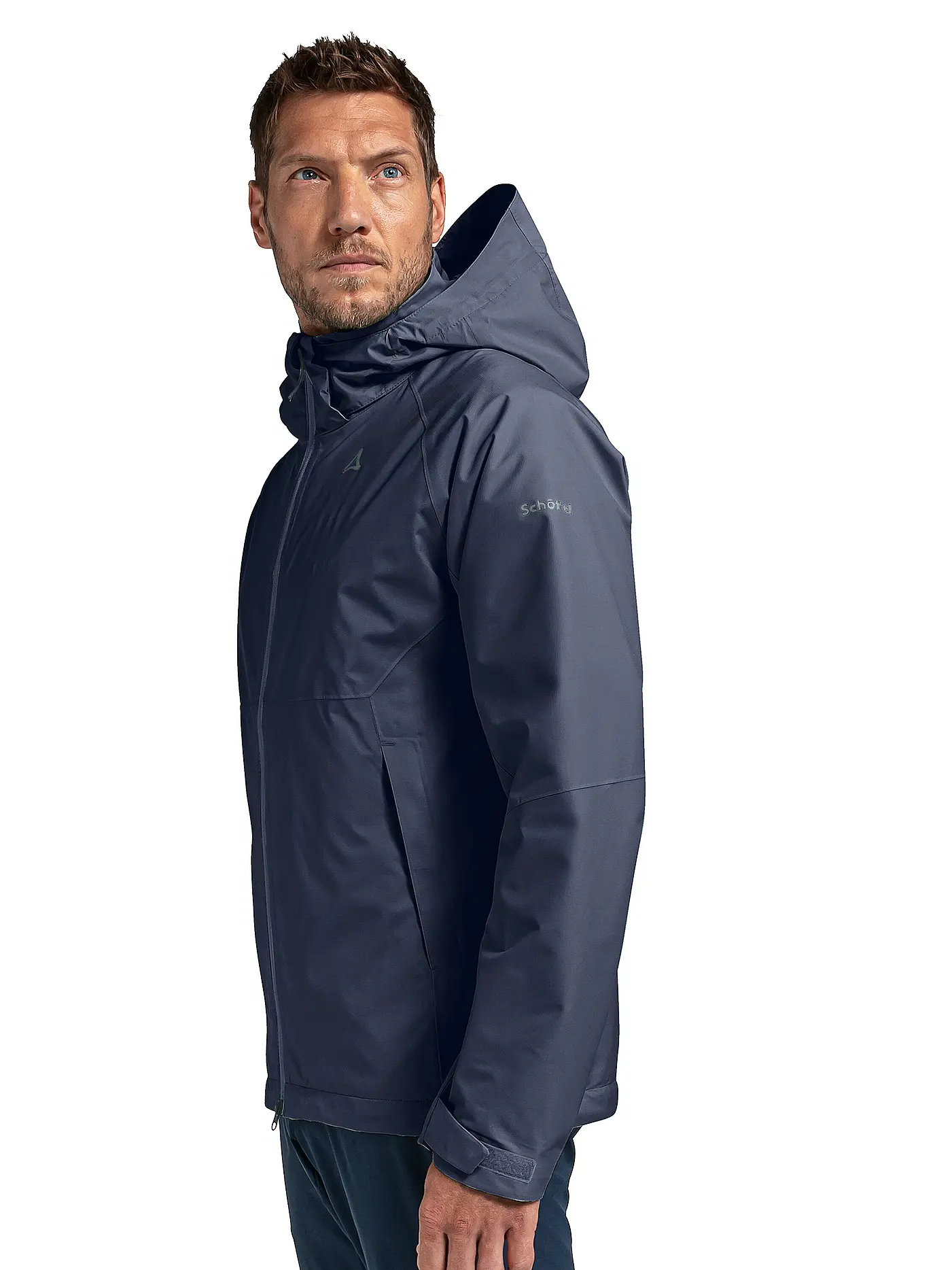 SCHÖFFEL | Herren Wanderjacke Easy XT 2L Pack-Away Hoodie M | dunkelblau