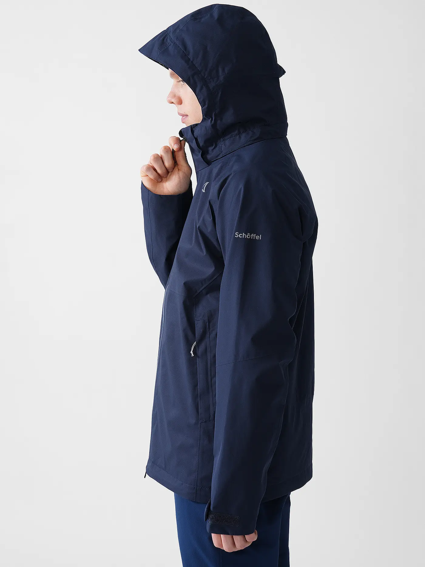 SCHÖFFEL | Herren Wanderjacke Easy XT 2L Pack-Away Hoodie M | dunkelblau