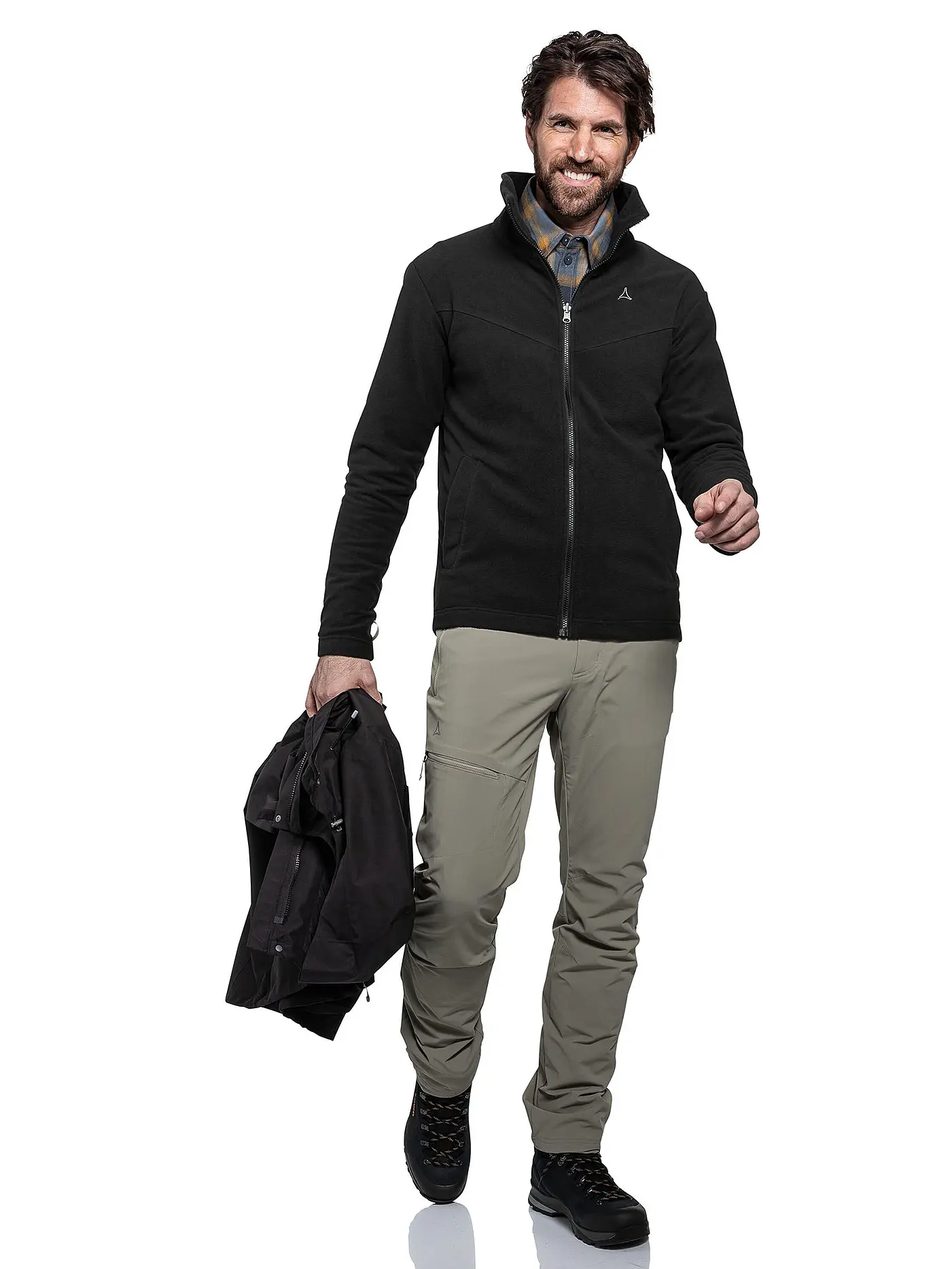 SCHÖFFEL | Herren Wanderjacke Okere eL 3in1 Hoodie | schwarz