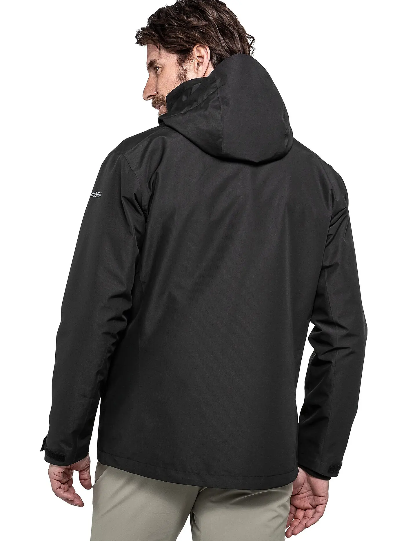 SCHÖFFEL | Herren Wanderjacke Okere eL 3in1 Hoodie | schwarz