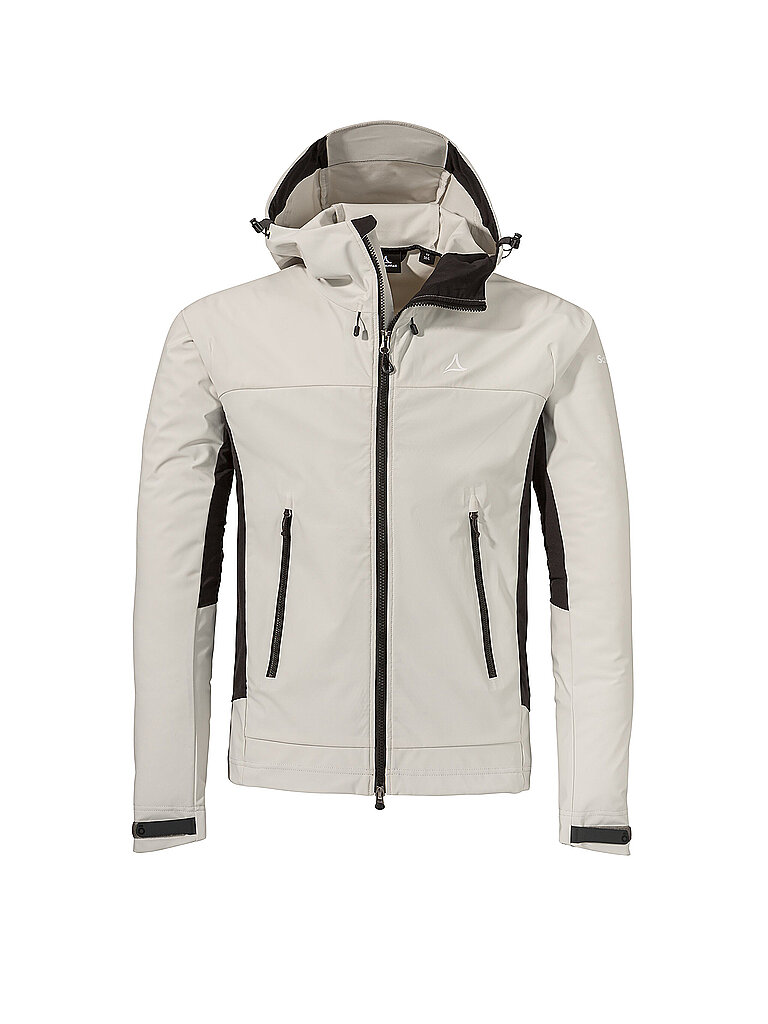 Schöffel SCHÖFFEL Herren Softshelljacke Style Blaueis Hoodie weiss | 48, weiss